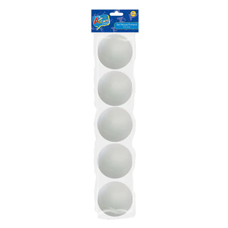 Pelota Plumavit 8.5 Cm 5 Uni Art & Craf 1