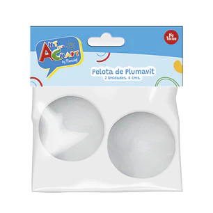 Pelota Plumavit 6Cm.2Un.Bolsa C/Art&Craf