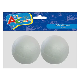 Pelota Plumavit 10 Cm 2 Uni Art & Craf