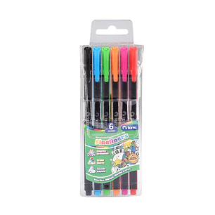 Bl. Fineliner 6 Colores Torre