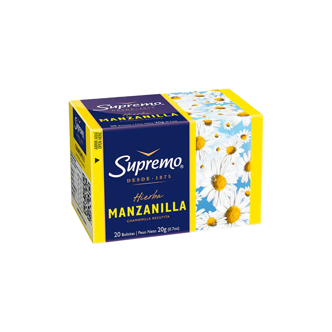 Hierbas Supremo Manzanilla 20 Bolsitas 1