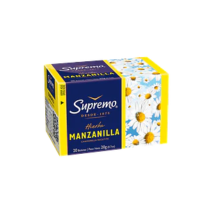 Hierbas Supremo Manzanilla 20 Bolsitas
