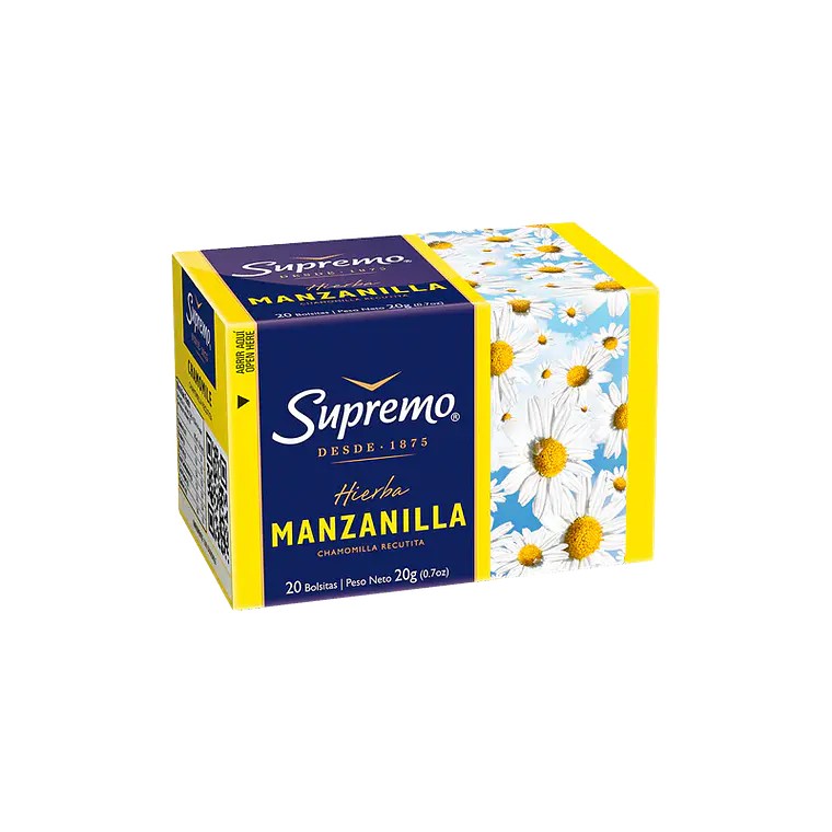 Hierbas Supremo Manzanilla 20 Bolsitas 1