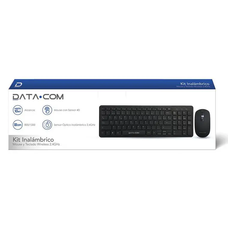Kit Mouse Teclado Alámbrico Datacom Opt Usb Español 1