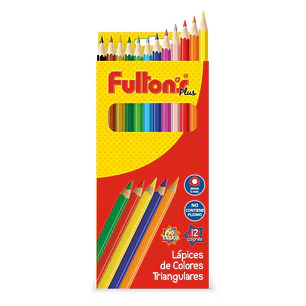 Lapices De Col 12 Col Largo Triangular Fultons