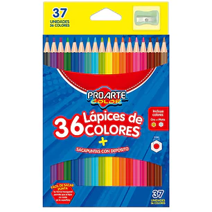 Lapices De Color Proarte 36 C/Sacapuntas