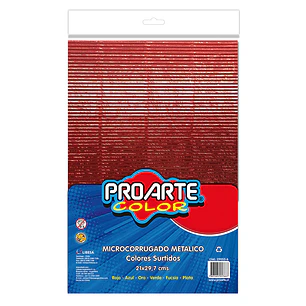 Microcorrugado Metalico Proarte A4 6 Col.
