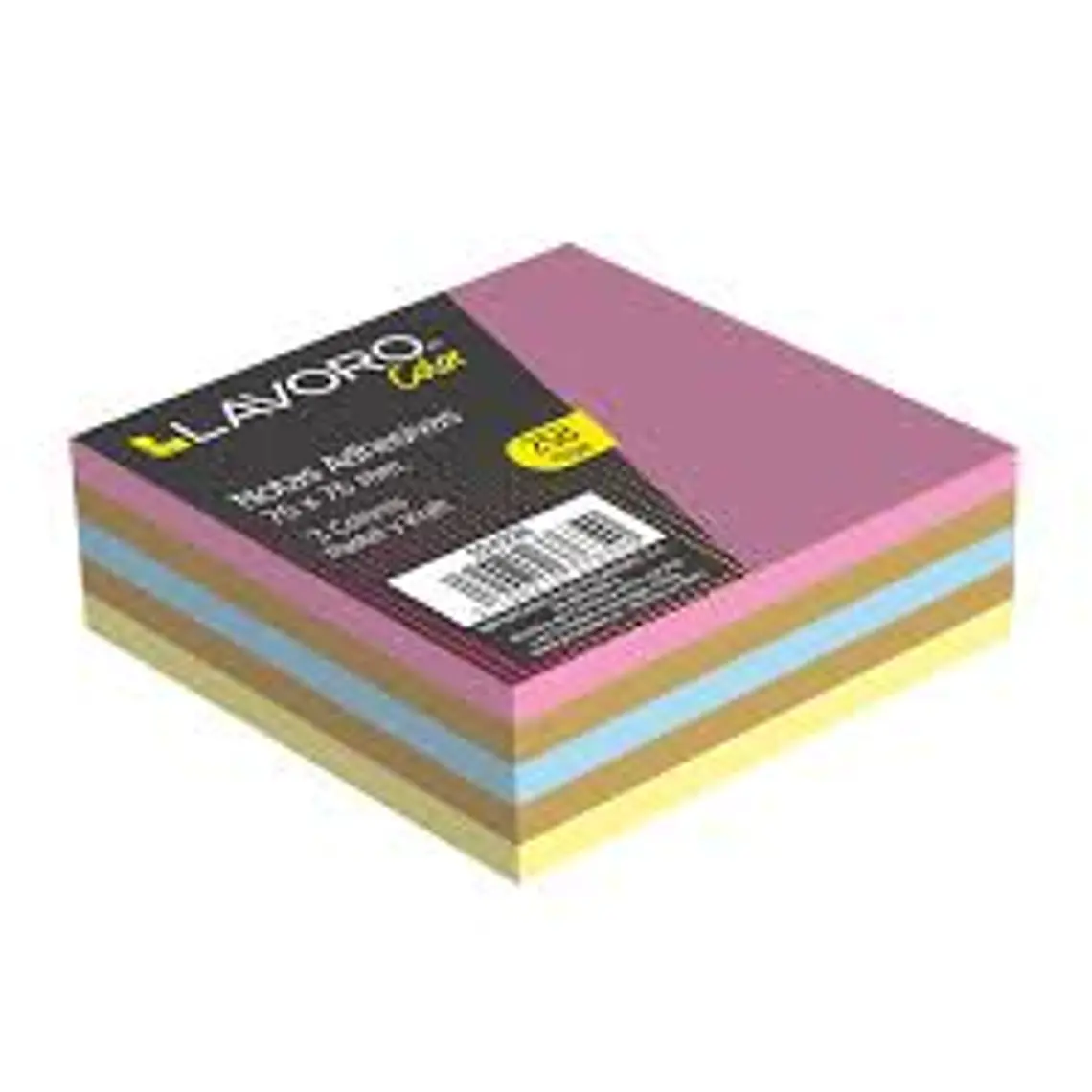 Nota Adh 654 76X76 258H 3Col Pastel/Kraf Lavoro 1