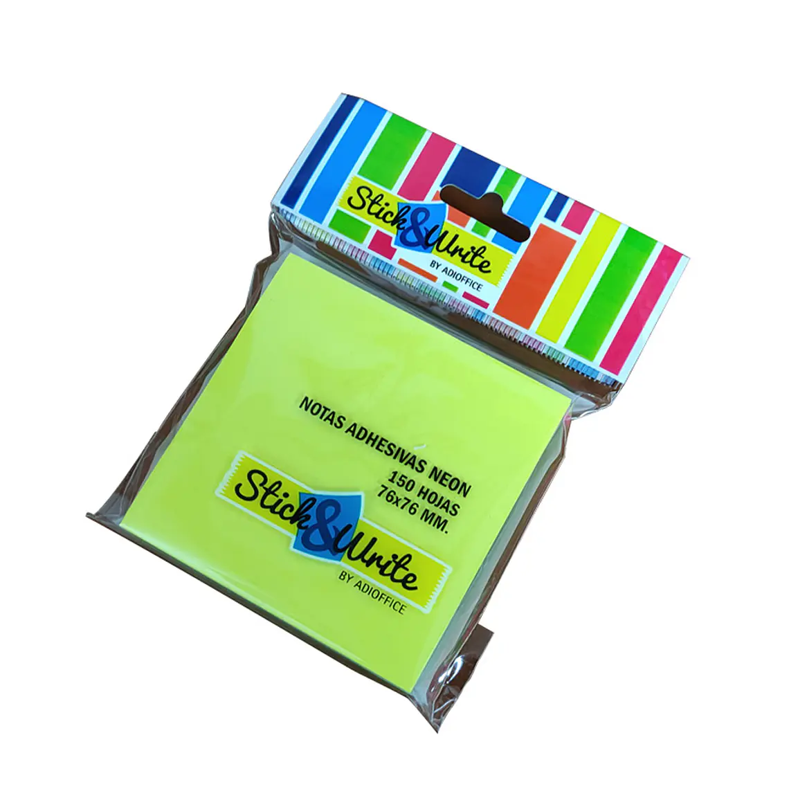 Notas Adhesivas 76X76Mm -150Hj- Neon Mix Stick & Write 1