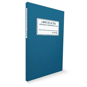 Libro De Actas 200 Hjs Foliado 7Mm Lavoro