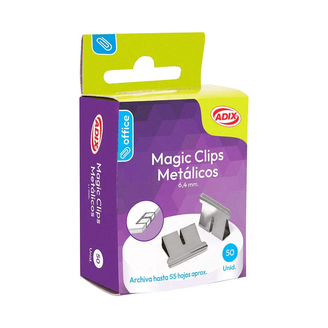 Magic Clip 6.4Mm 50U Metalico -003- Adix 1