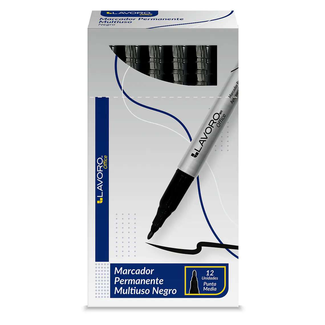 Marcador Multiuso Pta Media Negro Fultons 1