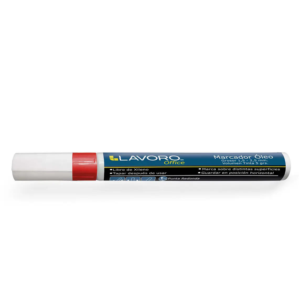 Marcador Oleo Rojo Lavoro 1