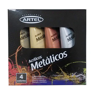Set Pint.Acrilica Metalica 4 Col X 22Ml Artel