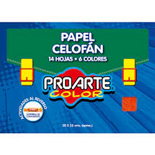 Sobre Papel Celofan 14 H .6 Col Surt. 33X30 Cm Proarte