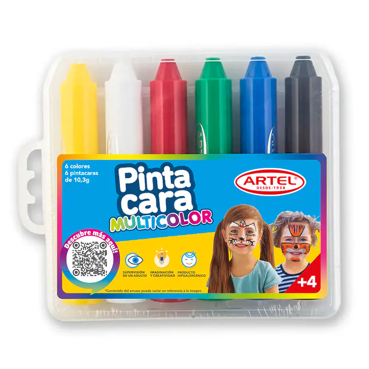 Pinta Cara 6 Colores Artel 1