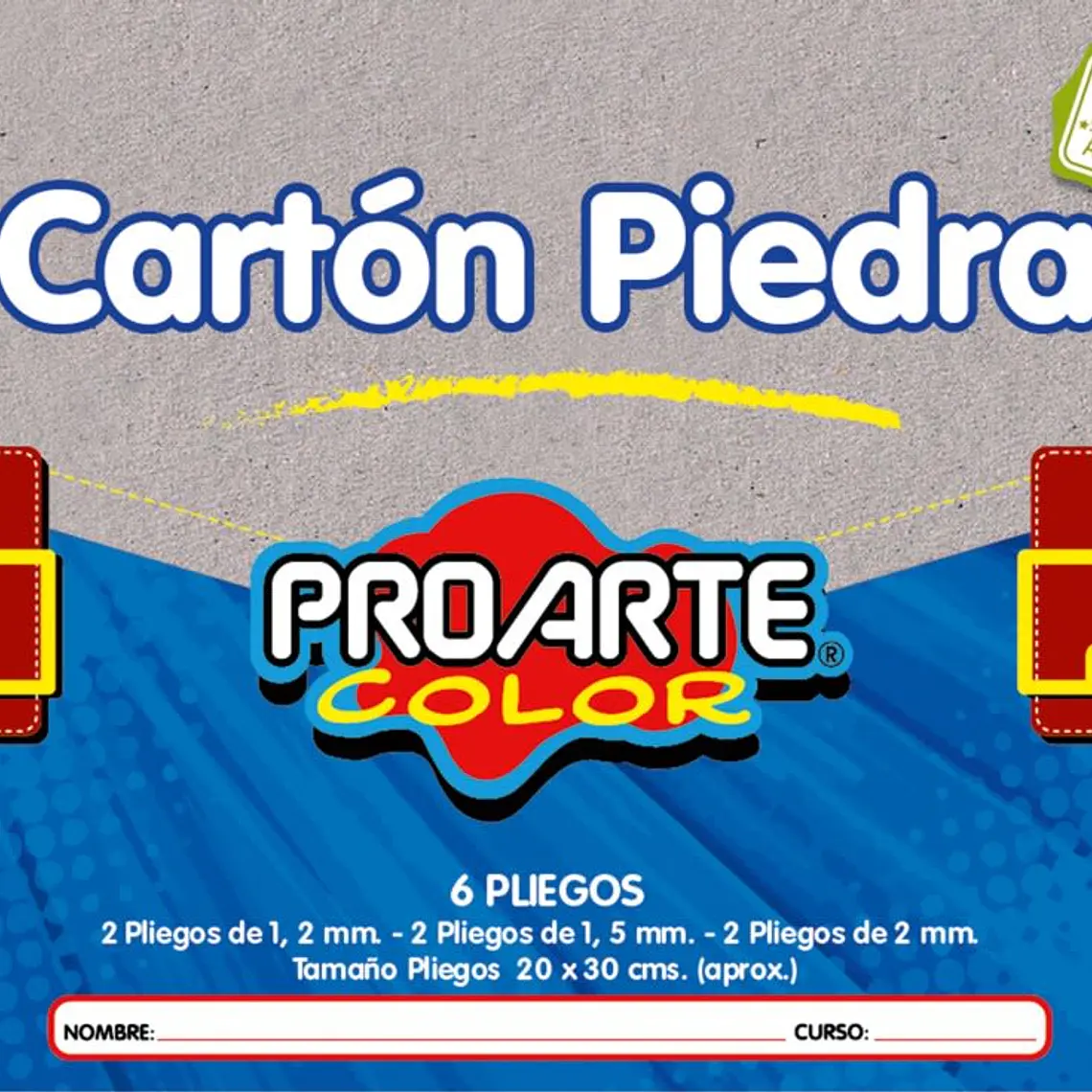 Est.Carton Piedra Proarte 6 Pliegos 20X30Cm 1