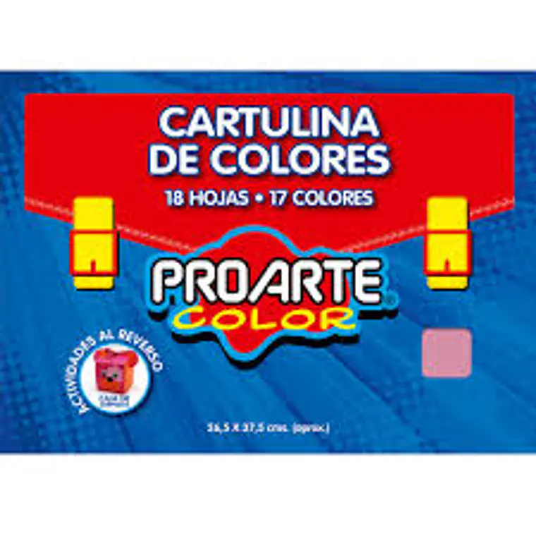Est.Cartulina Pintada 18Hjs 17Colsurt 26,5X37,5 Proarte 1