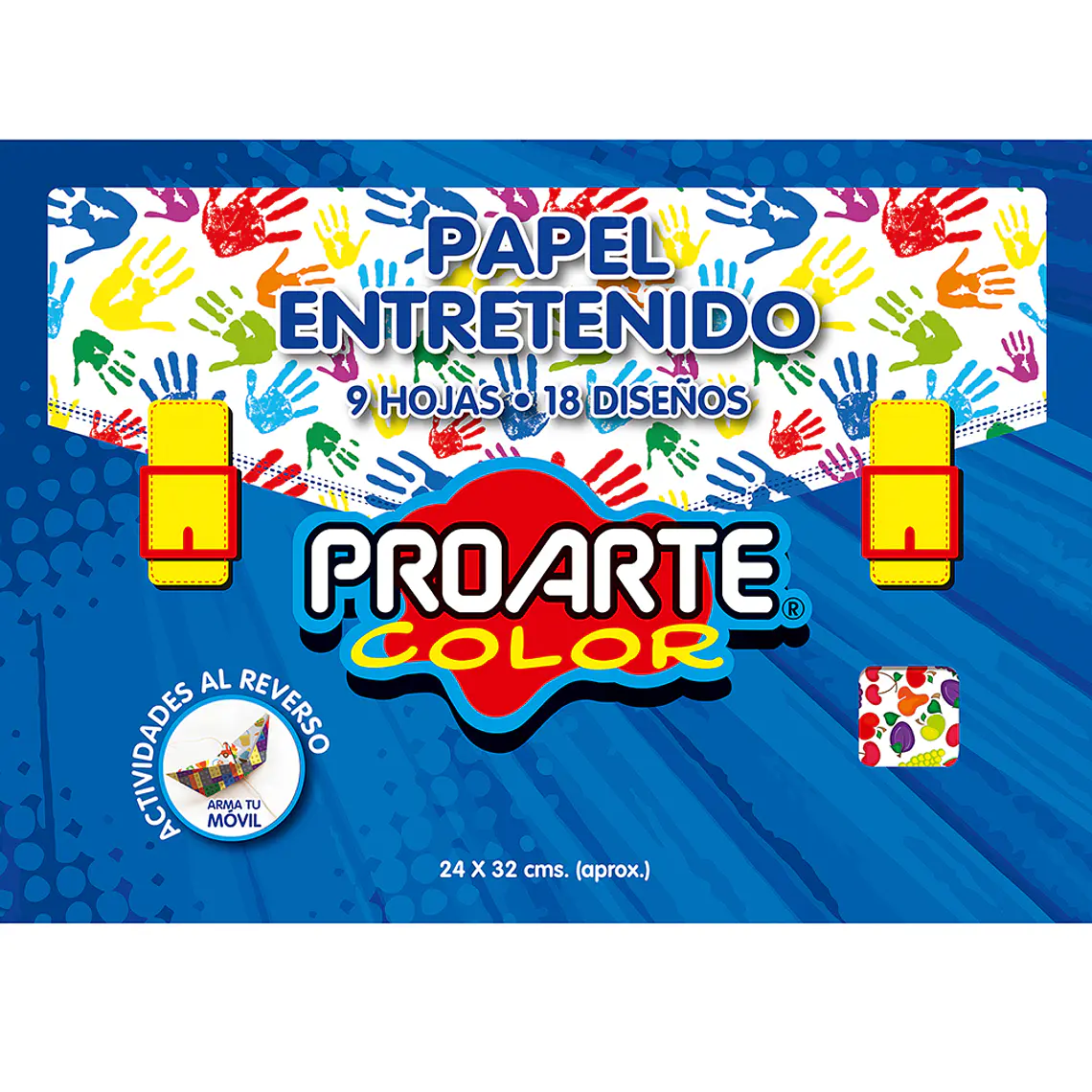 Est.Papel Entretenido 9Hjs 18 Diseños 32X24 Proarte 1