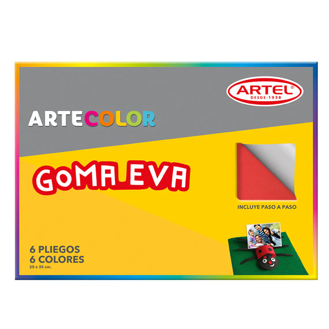 Estuche Artecolor Goma Eva 6 Pliegos / Colors 1