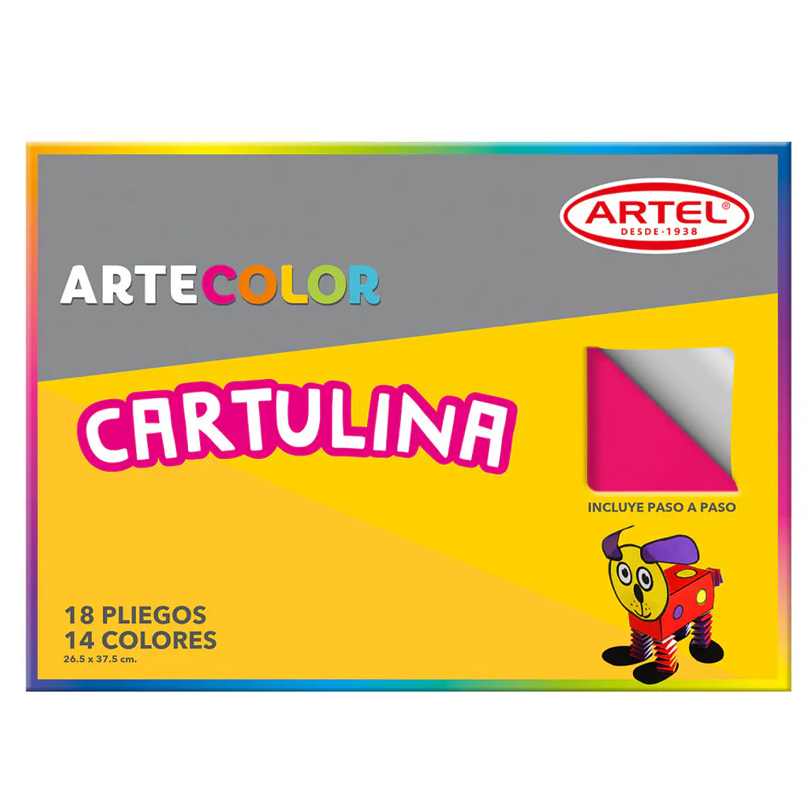 Estuche Artecolor Cartulinas 18H 14 Col 26,5X37,5 Cm 1
