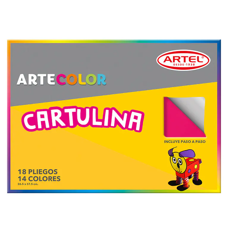 Estuche Artecolor Cartulinas 18H 14 Col 26,5X37,5 Cm 1