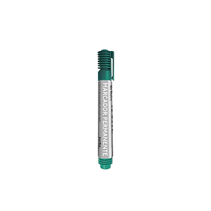 Marcador Permanente Plumon Isofit Pta.Biselada Verde