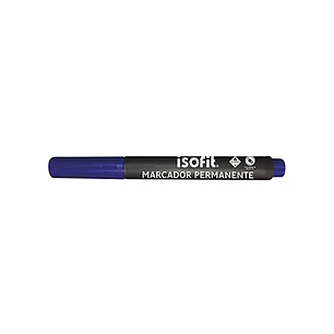 Marcador Permanente Plumon Isofit Pta.Redonda Azul