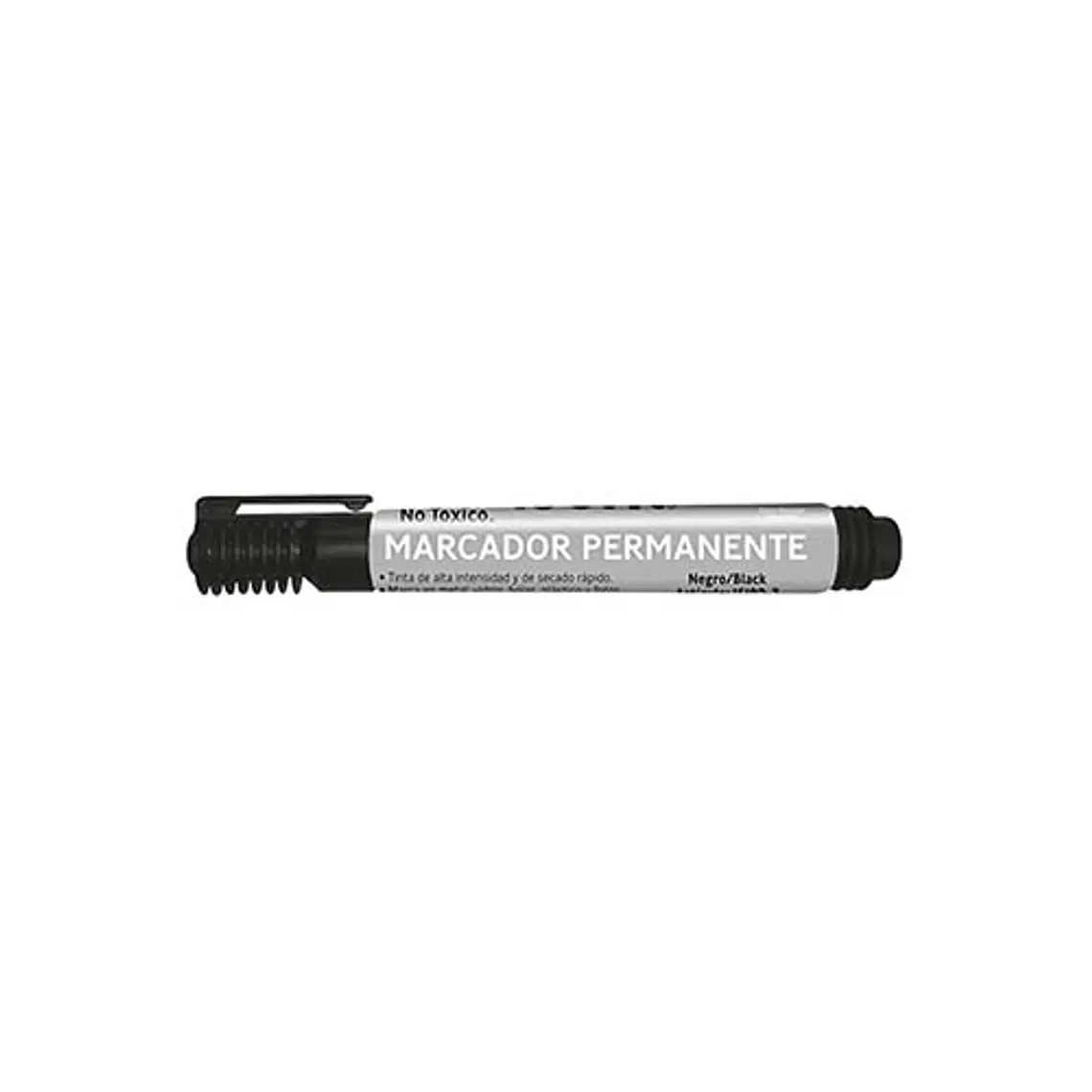Marcador Permanente Plumon Isofit Pta.Redonda Negro 1