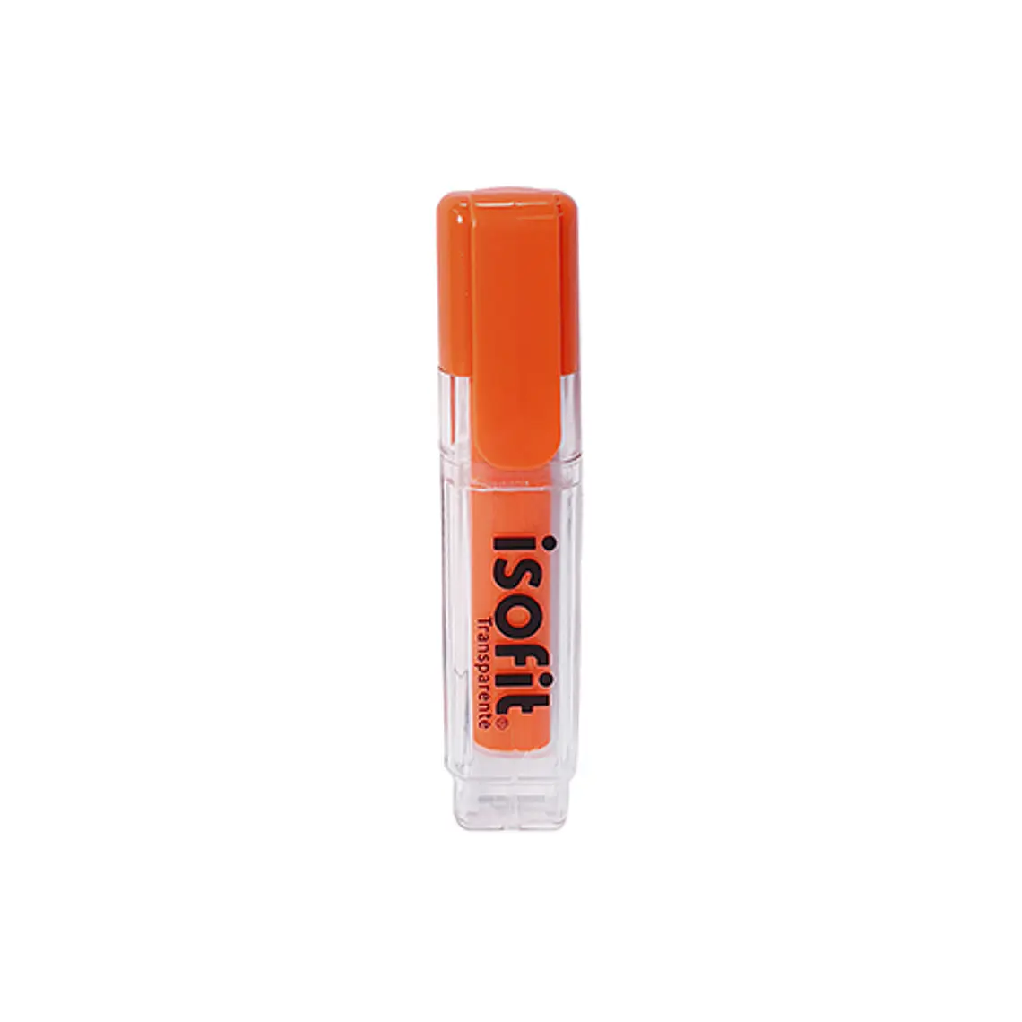 Destacador Transparente Isofit Naranjo 1