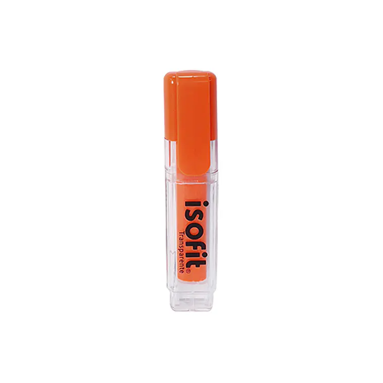 Destacador Transparente Isofit Naranjo 1