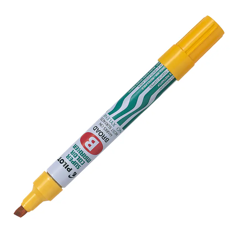 Marcador Permanente Sca Biselado Amarillo Pilot 1