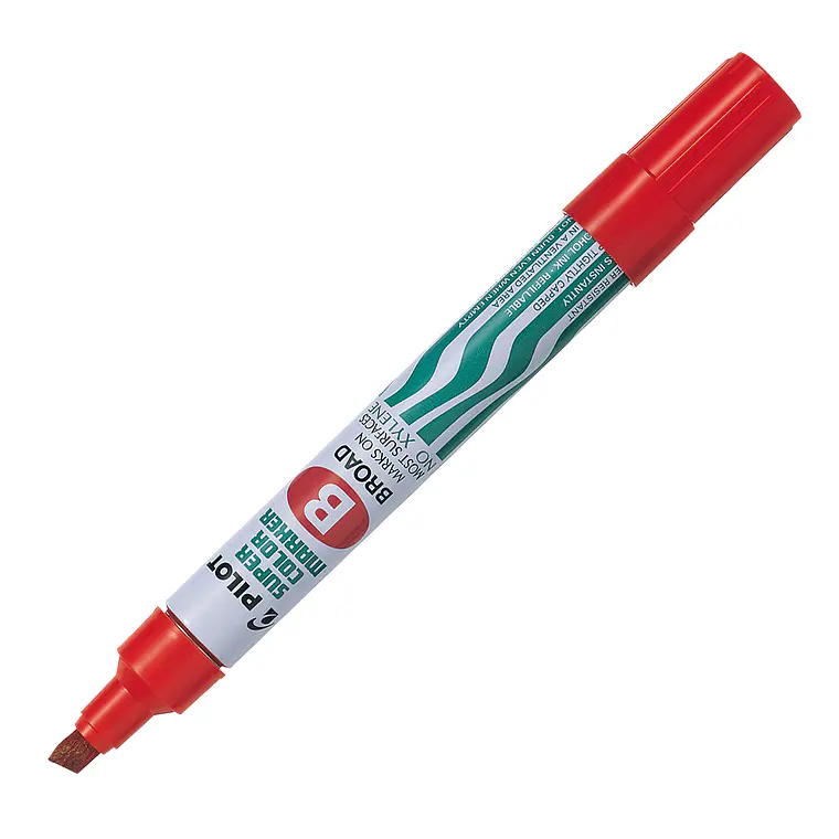 Marcador Permanente Sca Biselado Rojo Pilot 1