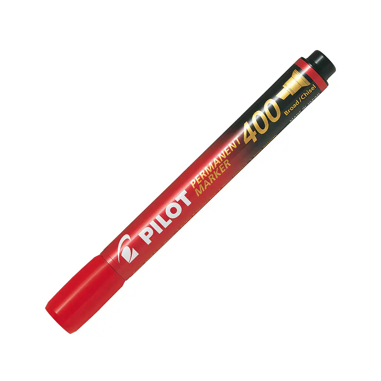 Marcador Permanente Sca400 Biselado Rojo Pilot 1