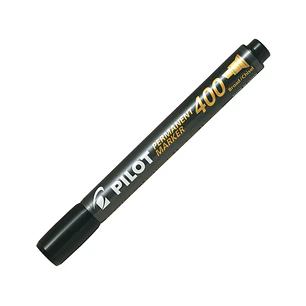 Marcador Permanente Sca400 Biselado Negro Pilot