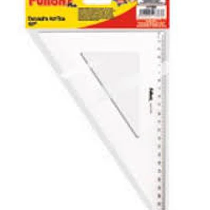 Escuadra Acrilica 60º 22 Cms En Bolsa Fultons