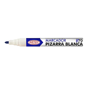 Marcador Pizarra Blanca 70 Artel Punta Redondo Azul
