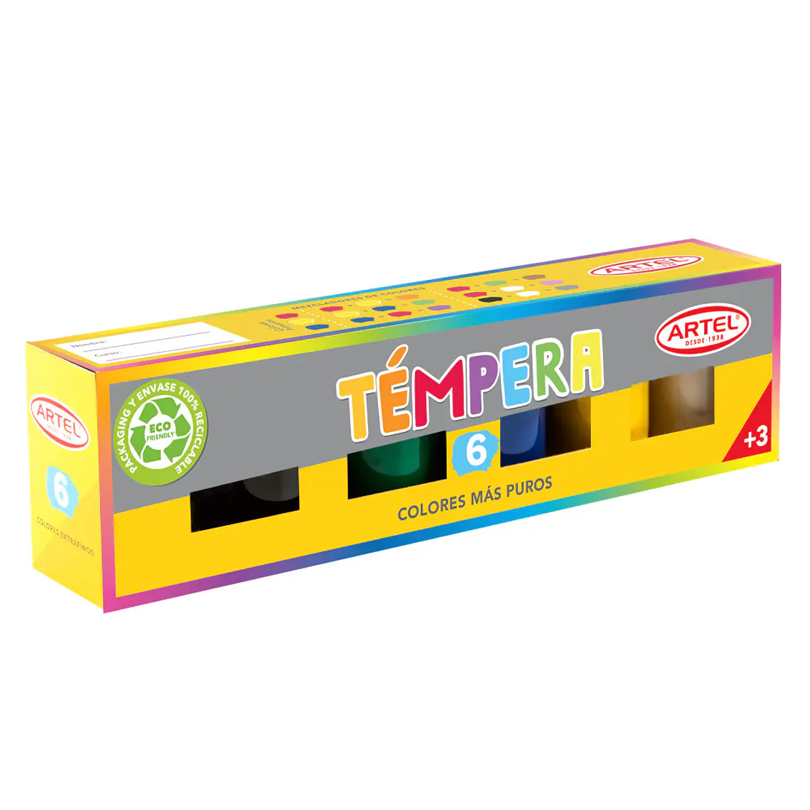 Estuche Tempera Artel 6 Col 15 Ml 1
