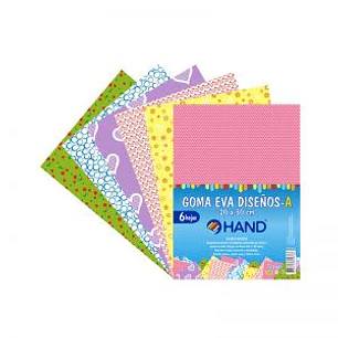 Goma Eva Disenosa 6 Hjs 20X30Cm Hand