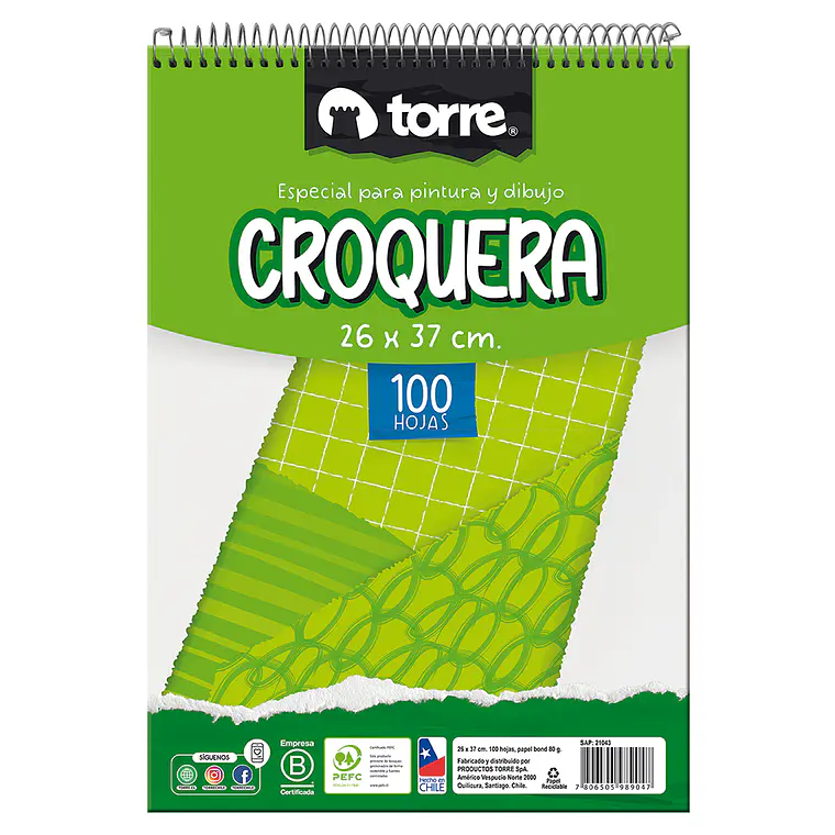 Croquera 26 X 37 100 Hjs Torre Imagia 1