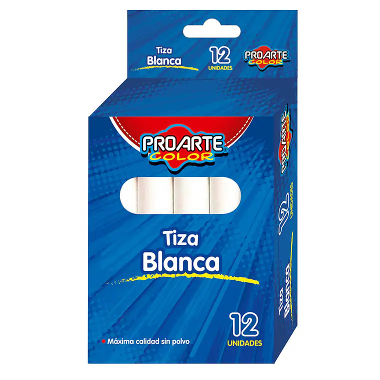 Tiza Proarte Blanca 12 Panes 1