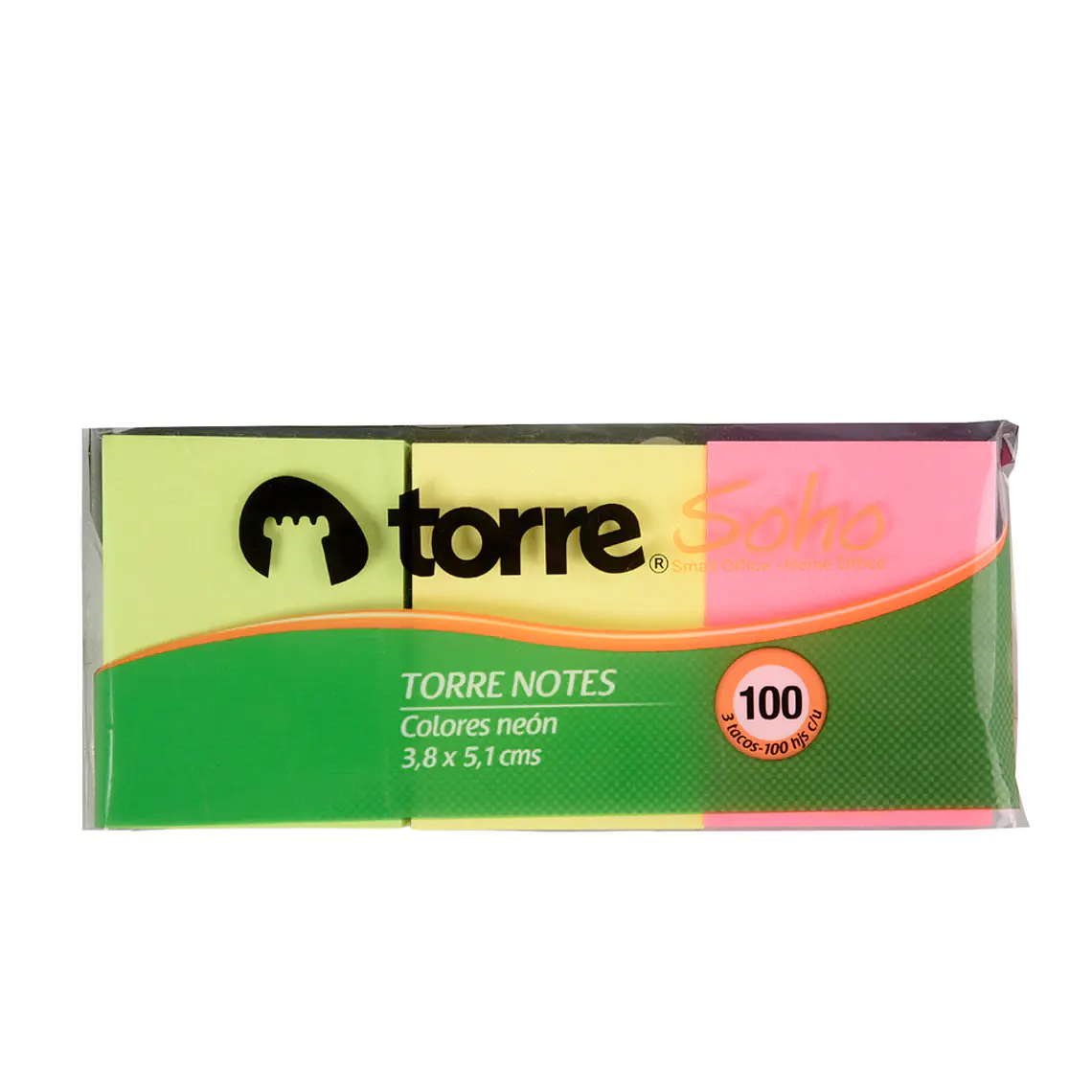 Torre Notes Mix Neon 3U 5.1X3.8 Cm 100H 1