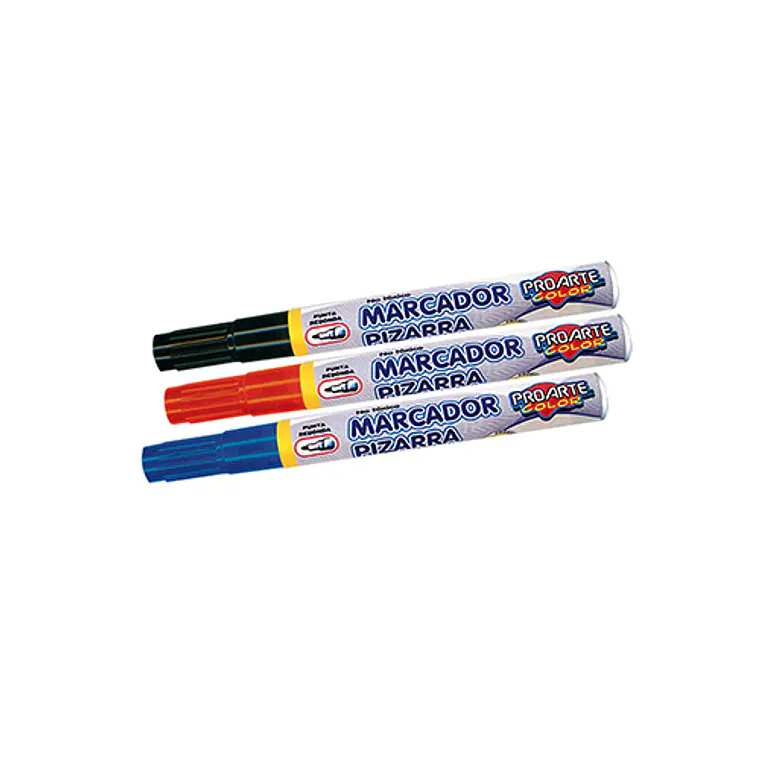 Marcador Pizarra Pta Redonda Negro Proarte 1