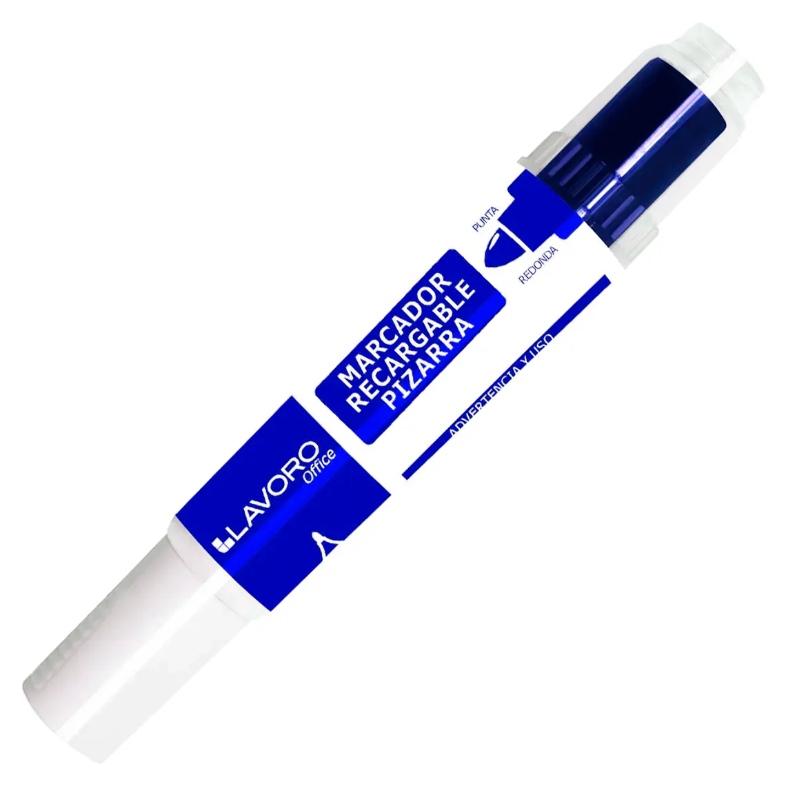 Marcador Pizarra Recargable Pta Red Azul Lavoro 1