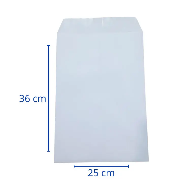 Saco 1/1 Oficio 25X36 Blanco Und Teknofas 1