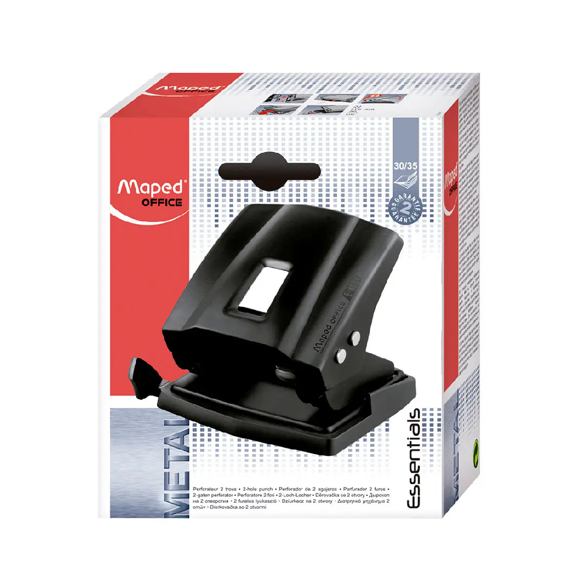Perforadora Maped Plastica Negra 30 Hojas 1