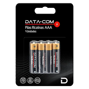 Pila Alcalina Aaa Display 4U Blister Datacom