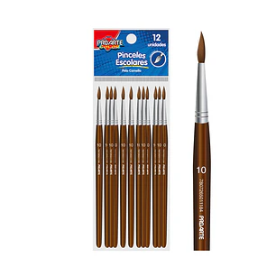 Pincel Escolar Proarte Pelo Camello  10