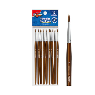 Pincel Escolar Proarte Pelo Camello 7                                           