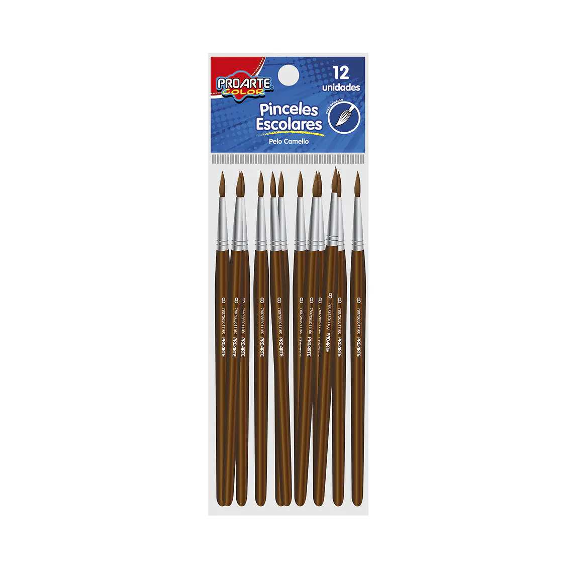 Pincel Escolar Proarte Pelo Camello 8 1
